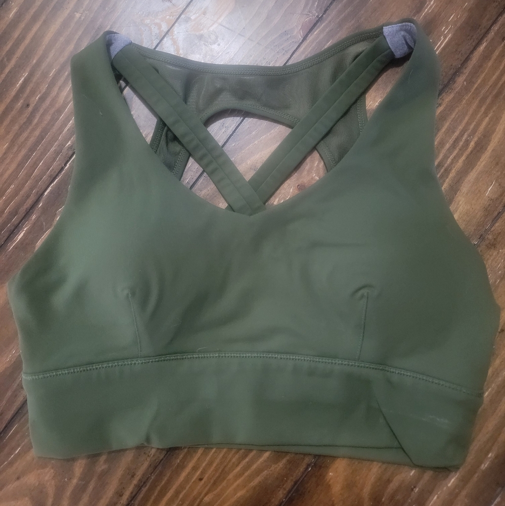 Born Primitive X-Factor sports bra, dark green, size M